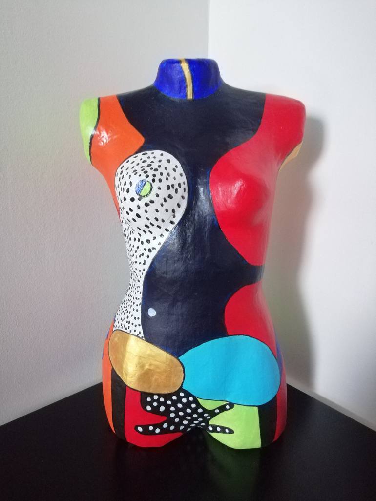 Original Pop Art Nude Sculpture by Carole Carpier