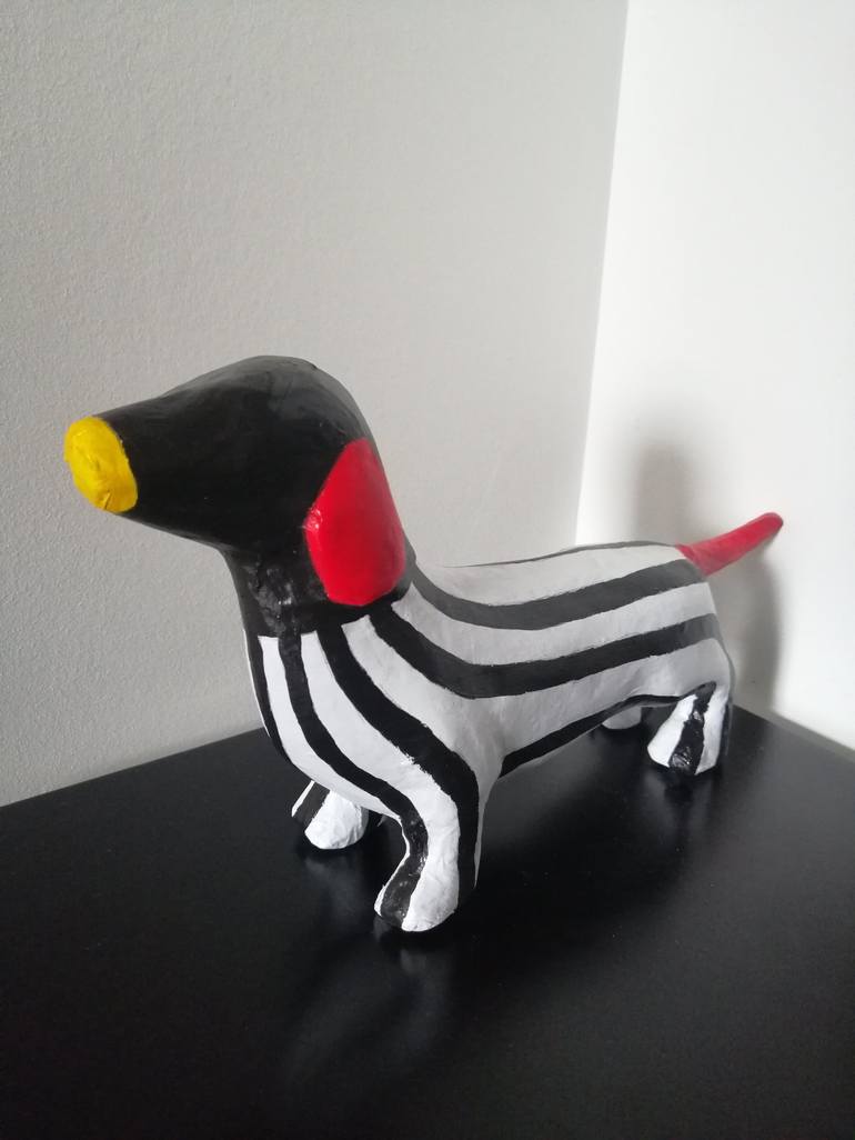 Original Pop Art Animal Sculpture by Carole Carpier