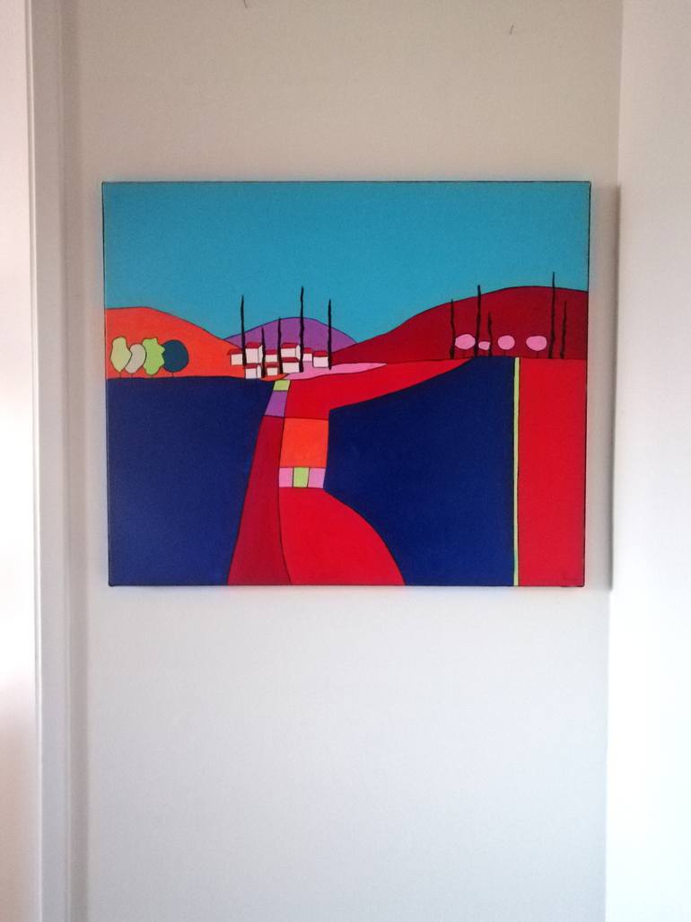 Original Abstract Expressionism Landscape Painting by Carole Carpier