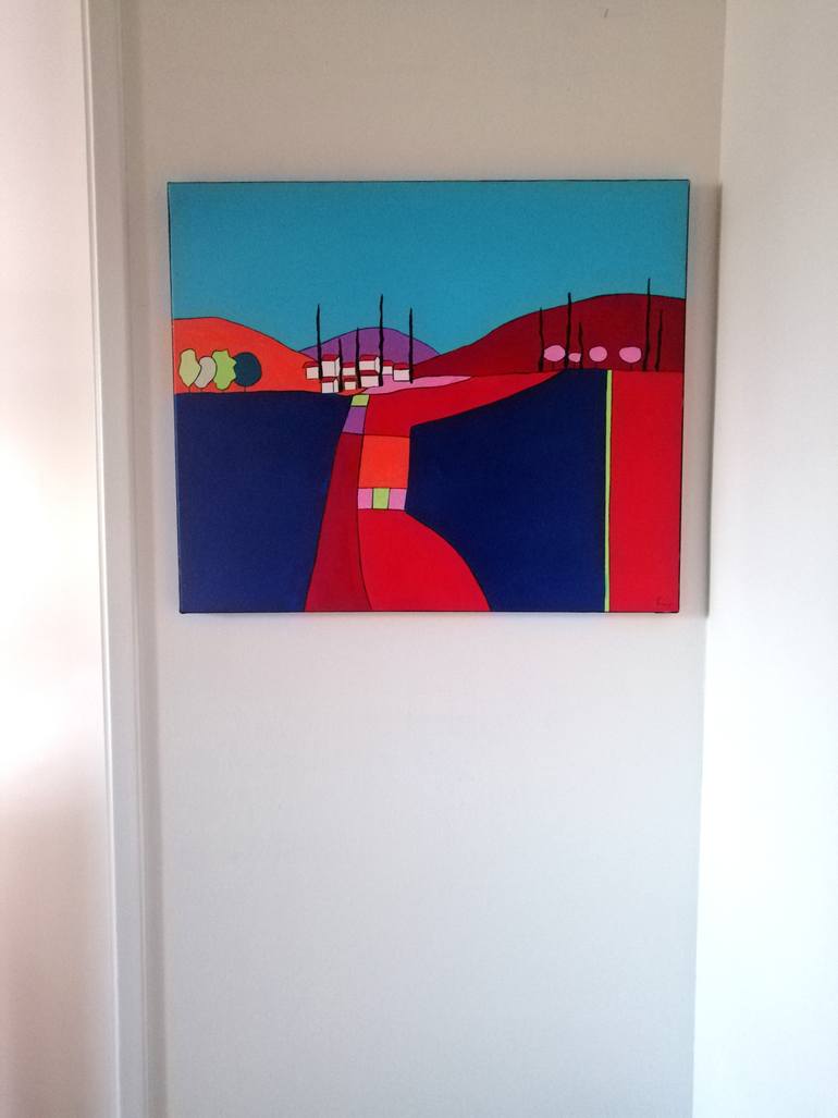 Original Abstract Expressionism Landscape Painting by Carole Carpier