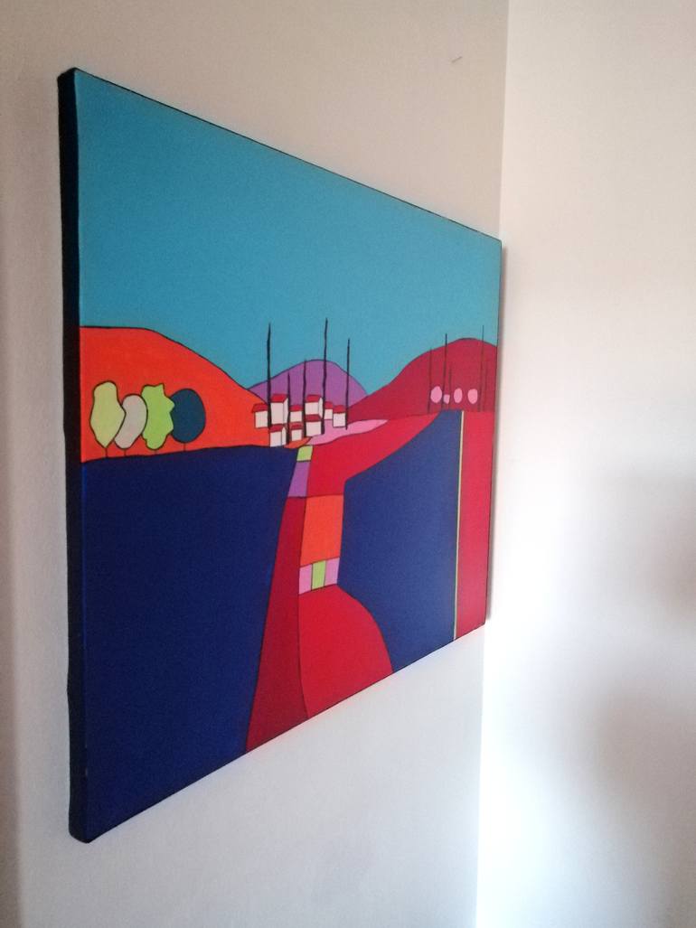 Original Abstract Expressionism Landscape Painting by Carole Carpier