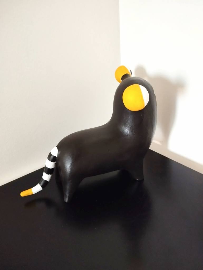 Original Pop Art Animal Sculpture by Carole Carpier