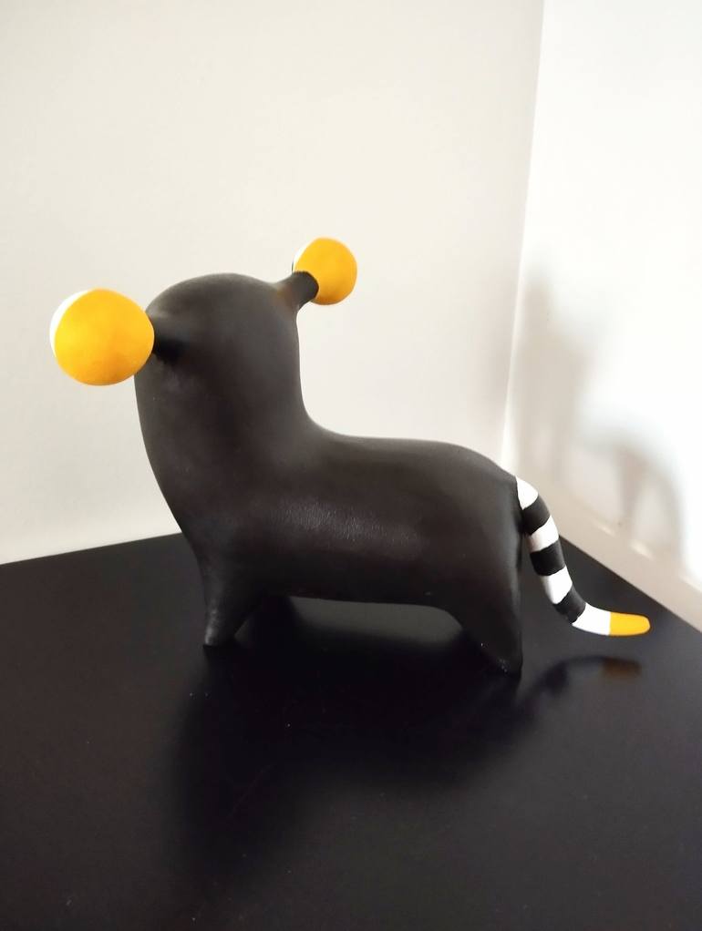 Original Pop Art Animal Sculpture by Carole Carpier