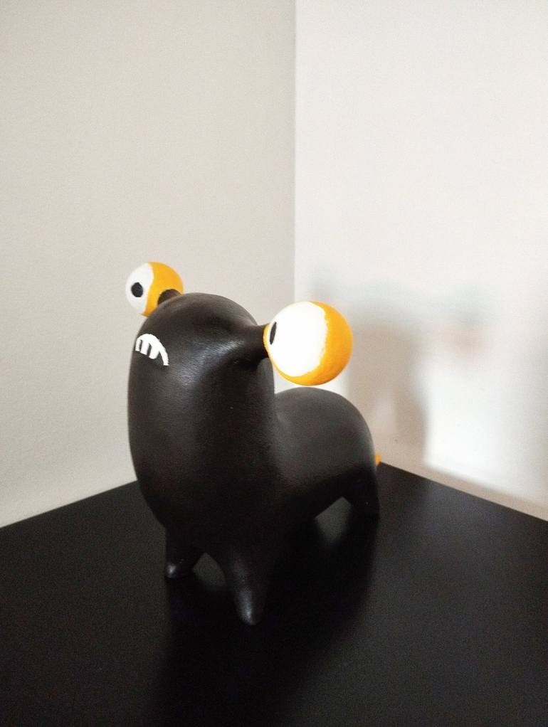 Original Pop Art Animal Sculpture by Carole Carpier