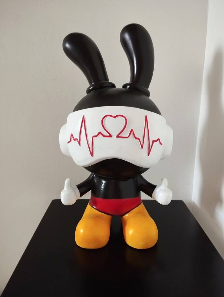 Original Cartoon Sculpture by Carole Carpier