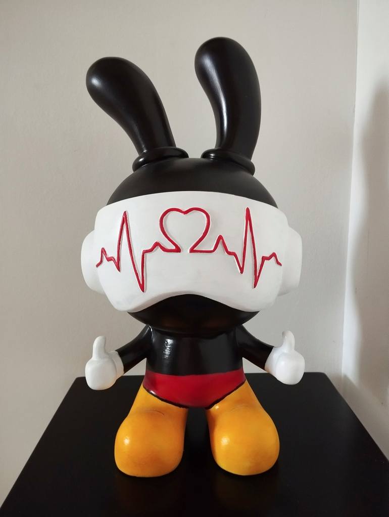 Original Pop Art Cartoon Sculpture by Carole Carpier