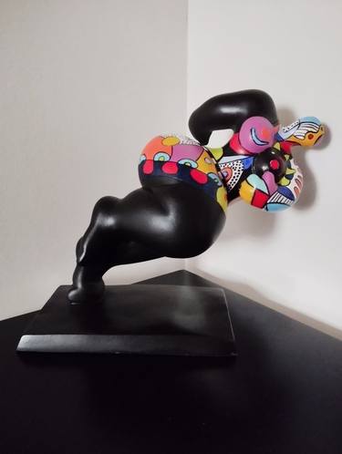 Original Pop Art Women Sculpture by Carole Carpier