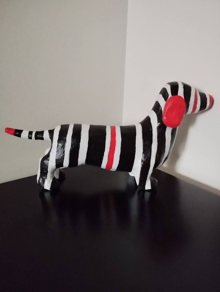 Original Pop Art Animal Sculpture by Carole Carpier