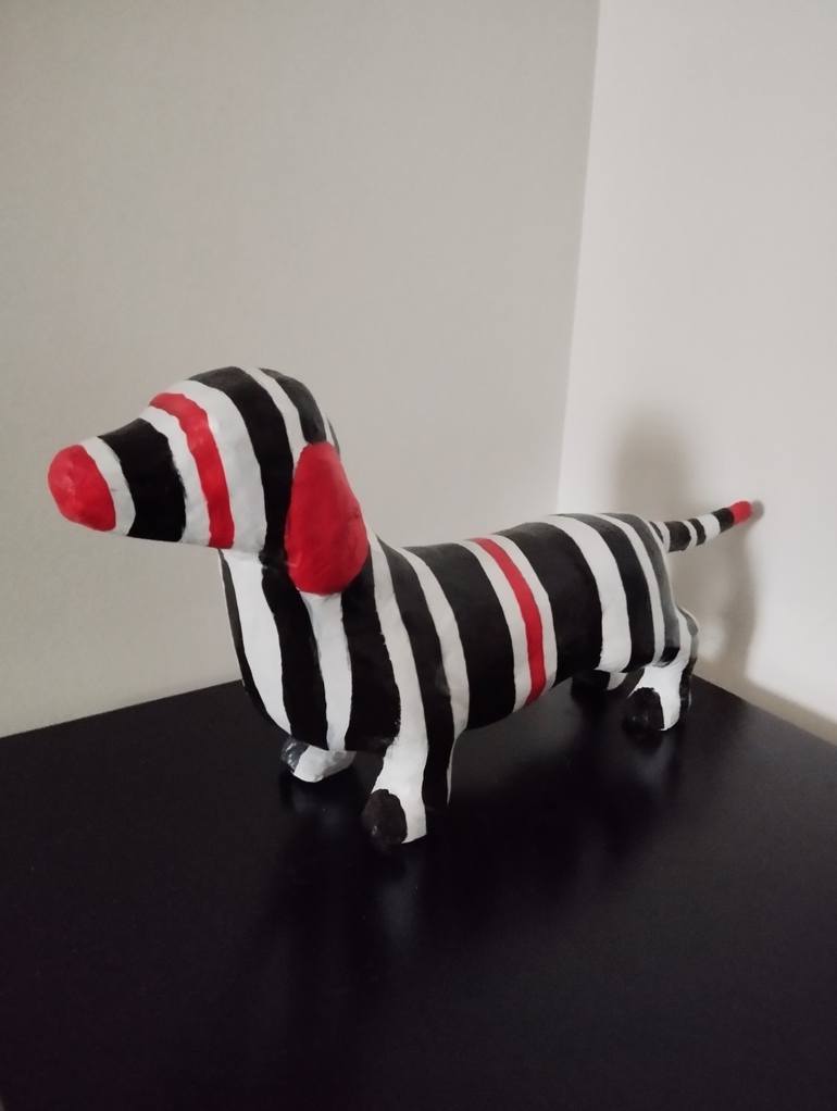 Original Pop Art Animal Sculpture by Carole Carpier