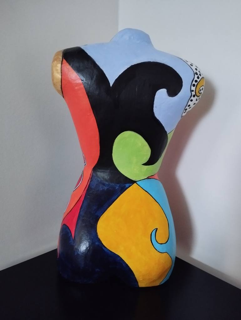 Original Pop Art Nude Sculpture by Carole Carpier