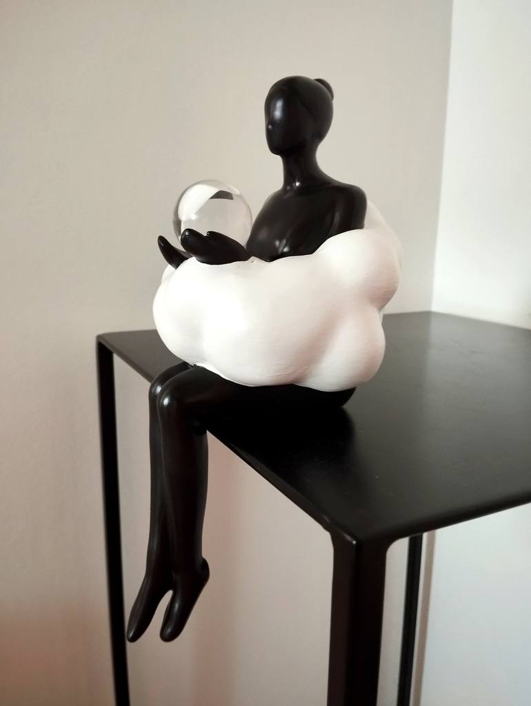 Original Pop Art Women Sculpture by Carole Carpier