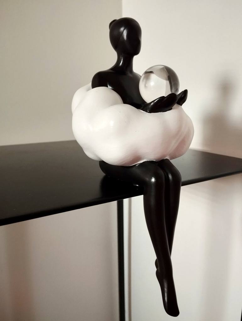 Original Pop Art Women Sculpture by Carole Carpier