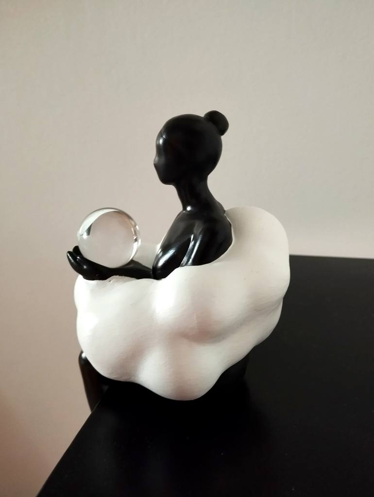 Original Pop Art Women Sculpture by Carole Carpier