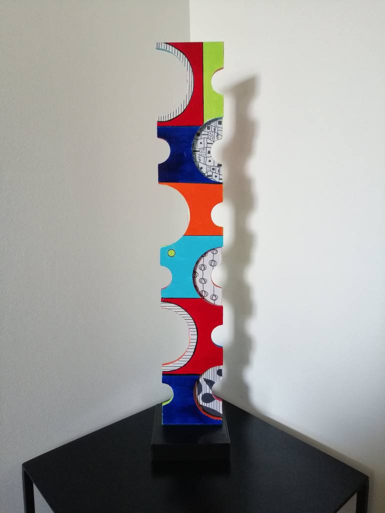 Original Modernism Abstract Sculpture by Carole Carpier