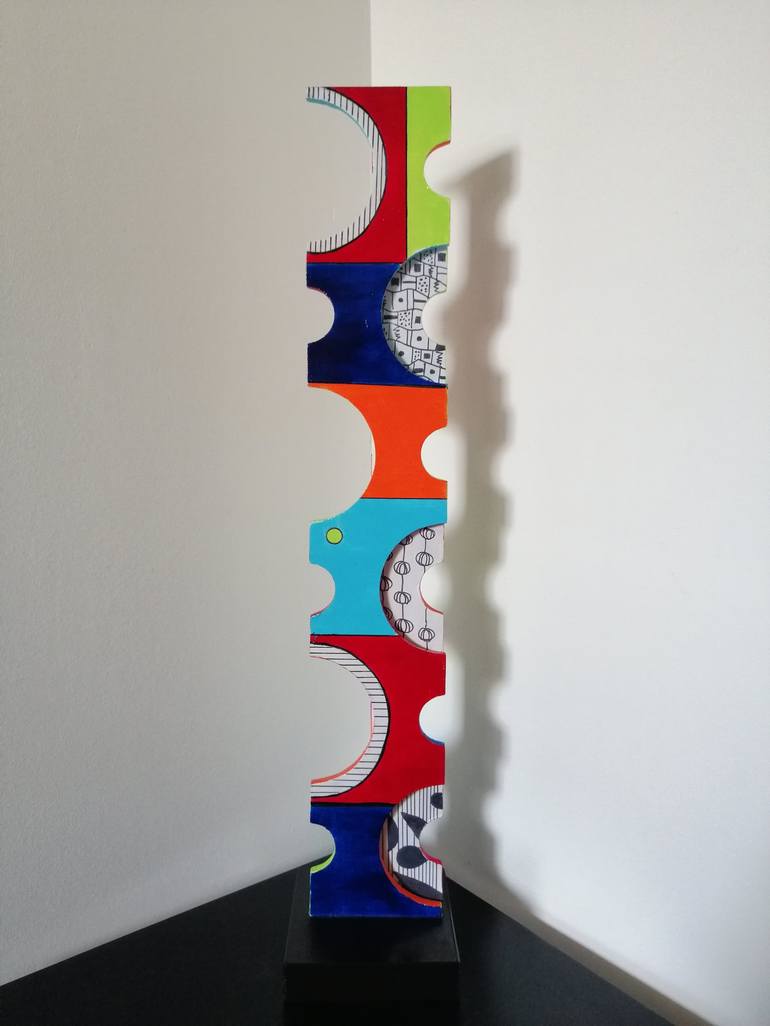 Original Modernism Abstract Sculpture by Carole Carpier