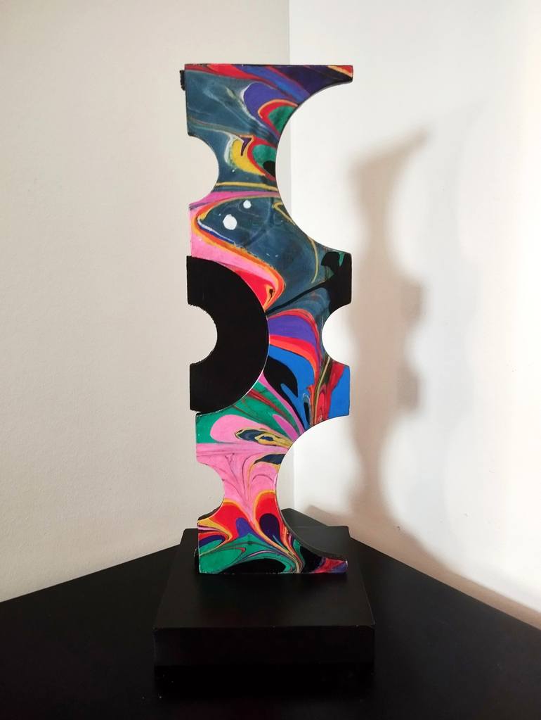Original Modernism Abstract Sculpture by Carole Carpier