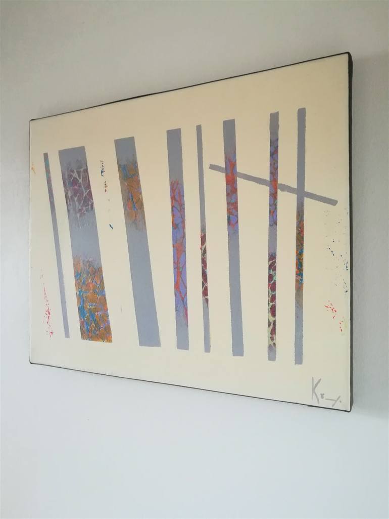 Original Conceptual Abstract Painting by Carole Carpier