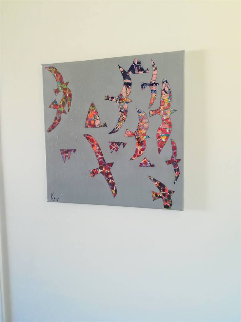 Original Abstract Expressionism Animal Painting by Carole Carpier