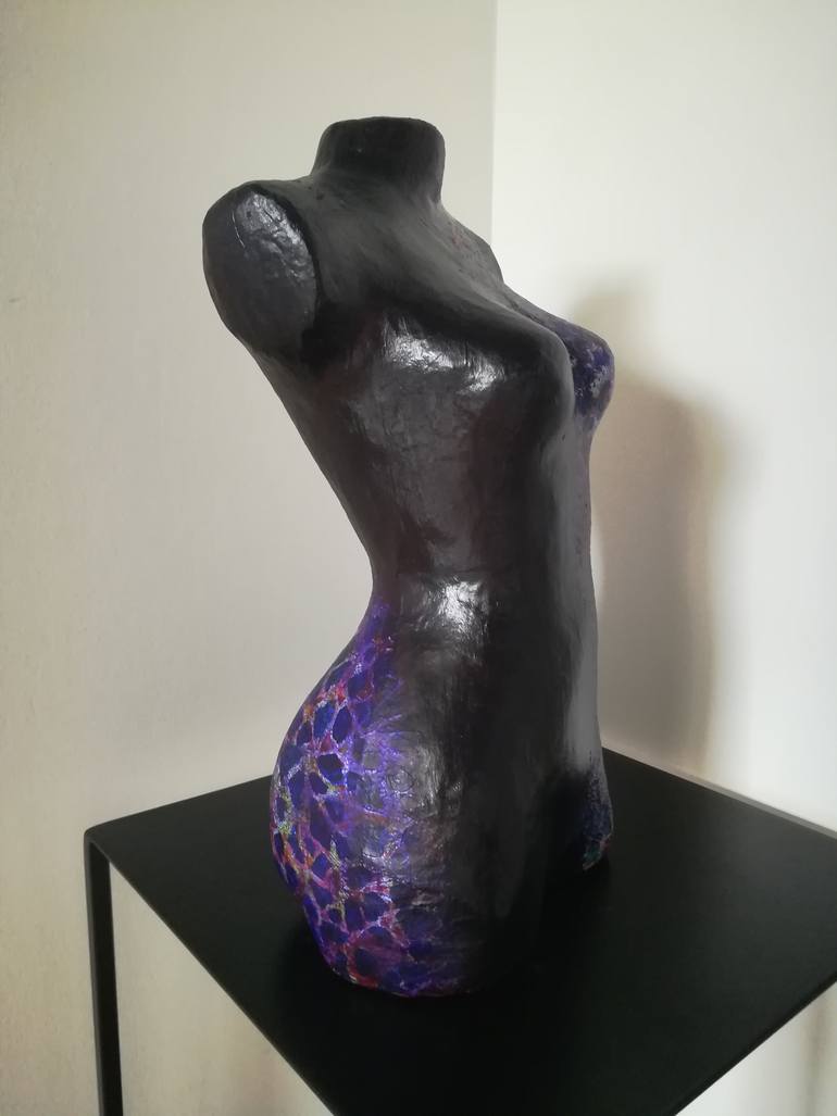 Original Abstract Expressionism Body Sculpture by Carole Carpier
