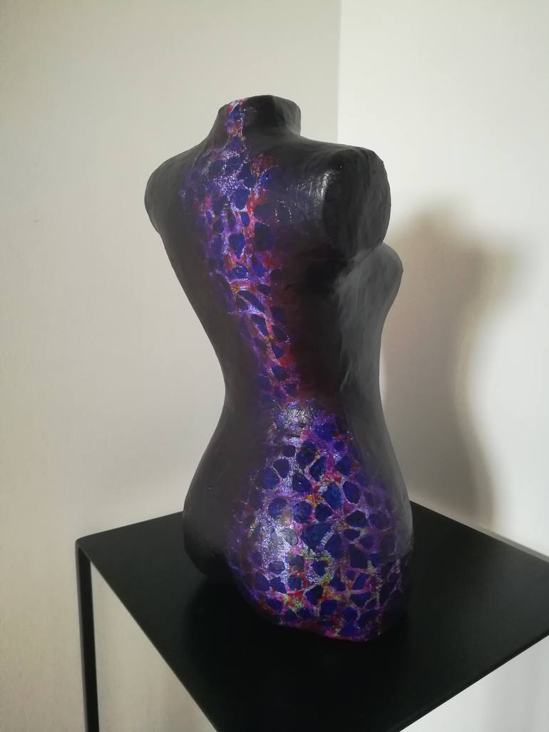 Original Abstract Expressionism Body Sculpture by Carole Carpier