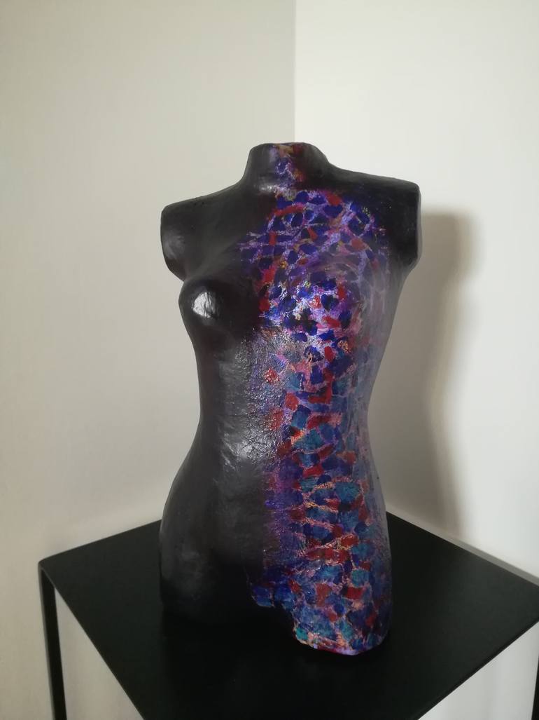 Original Abstract Expressionism Body Sculpture by Carole Carpier