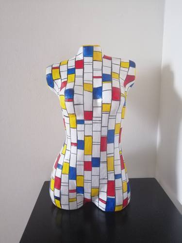 Original Cubism Nude Sculpture by Carole Carpier