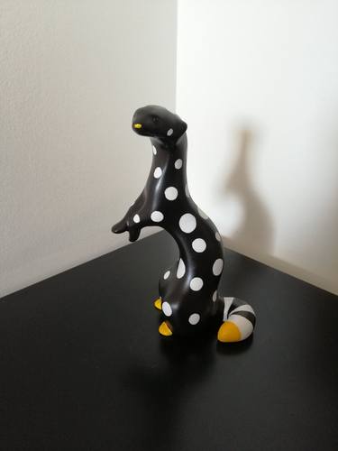 Original Pop Art Animal Sculpture by Carole Carpier