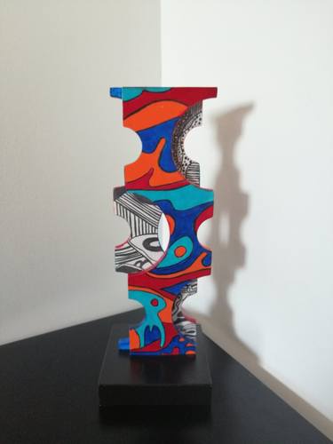 Original Conceptual Abstract Sculpture by Carole Carpier