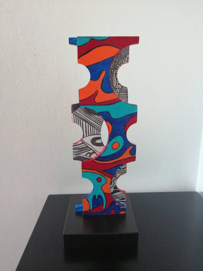 Original Abstract Sculpture by Carole Carpier