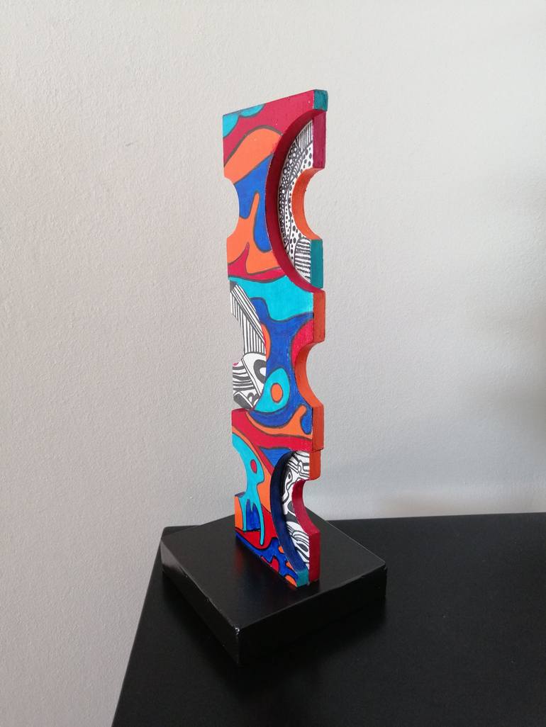 Original Abstract Sculpture by Carole Carpier