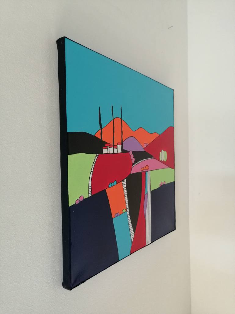 Original Abstract Expressionism Landscape Painting by Carole Carpier