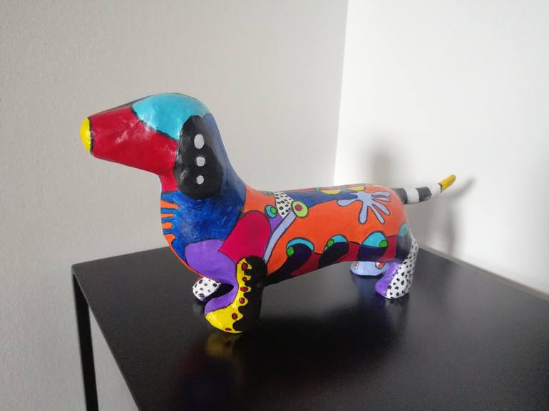 Original Pop Art Animal Sculpture by Carole Carpier