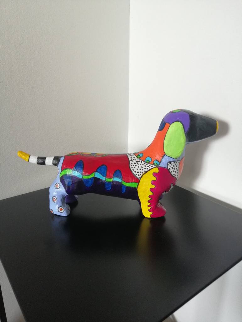 Original Pop Art Animal Sculpture by Carole Carpier