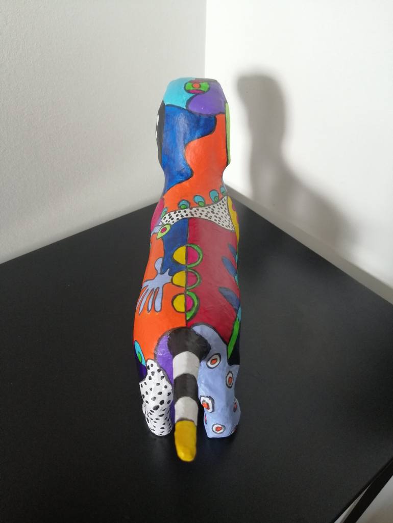 Original Pop Art Animal Sculpture by Carole Carpier