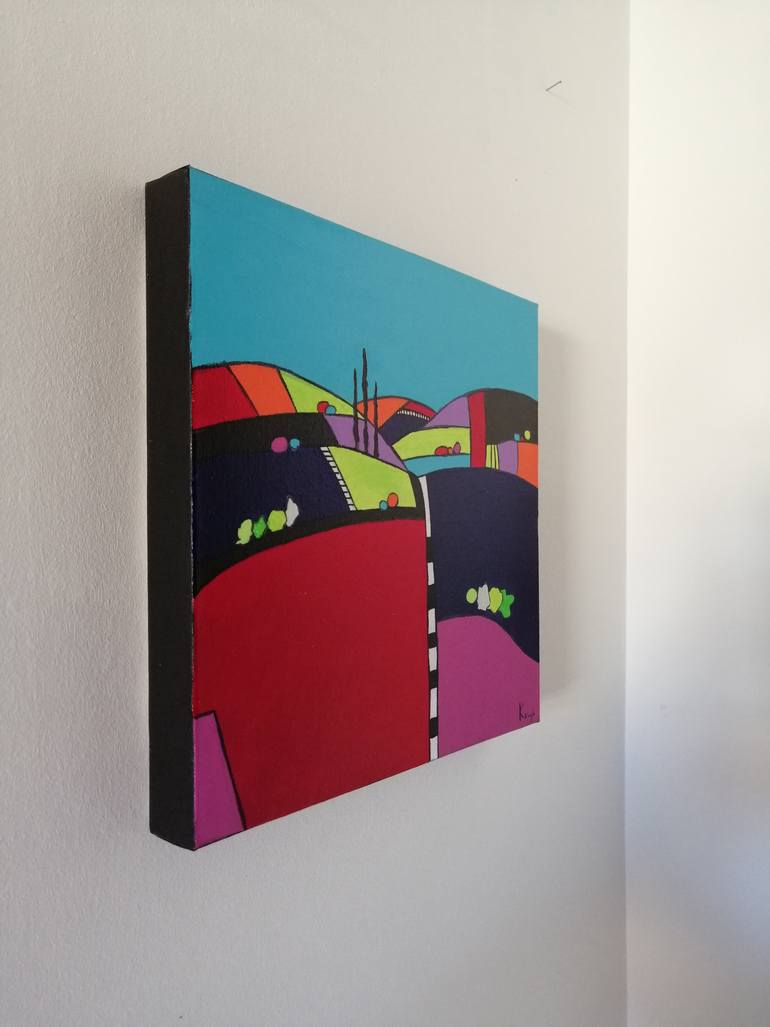 Original Abstract Expressionism Landscape Painting by Carole Carpier
