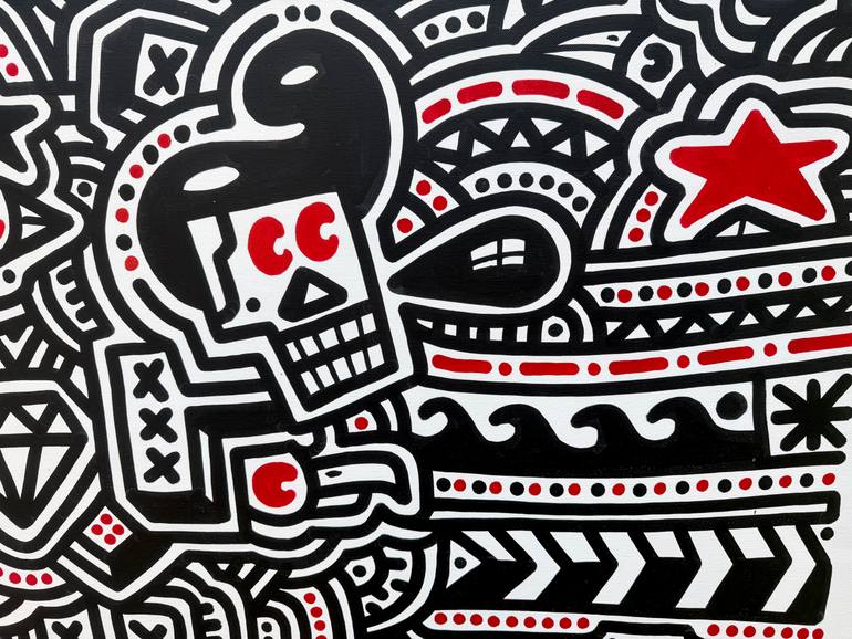 Original Pop Art Cartoon Painting by Ottograph Amsterdam