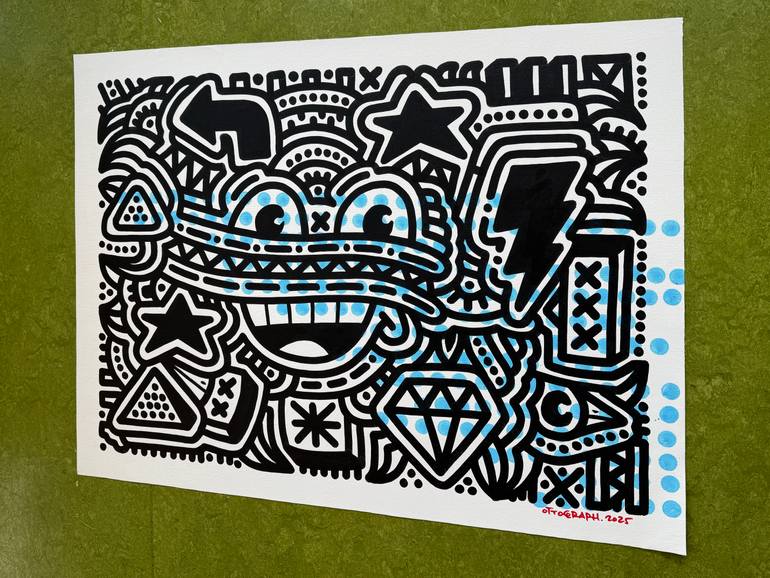 Original Pop Art Cartoon Painting by Ottograph Amsterdam