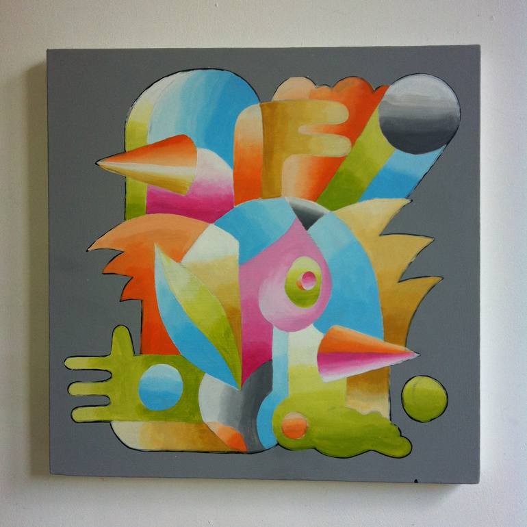 Original Pop Art Abstract Painting by ottograph amsterdam