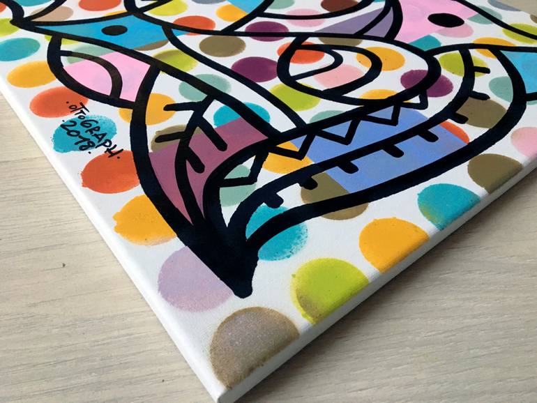 Original Street Art Abstract Painting by Ottograph Amsterdam