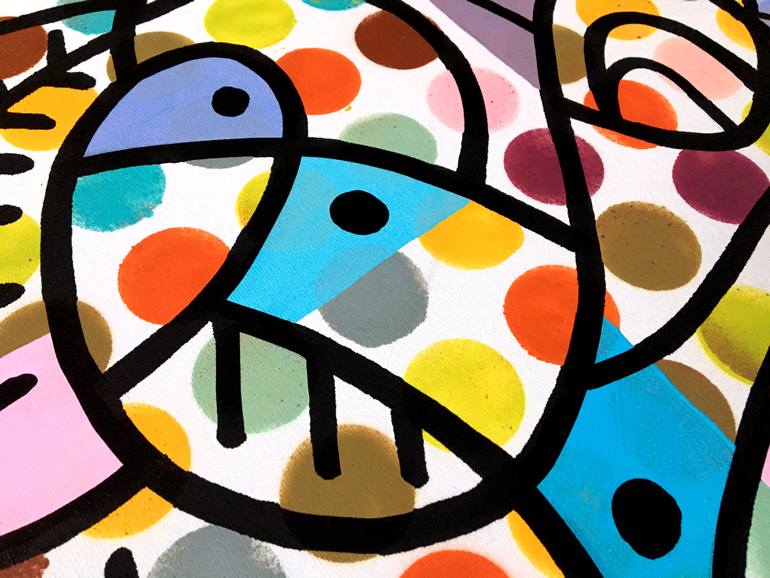 Original Street Art Abstract Painting by Ottograph Amsterdam