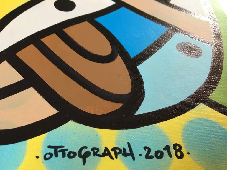 Original Cubism Abstract Painting by Ottograph Amsterdam