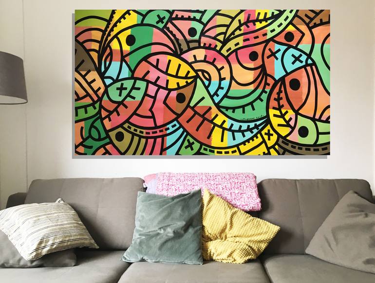 Original Abstract Painting by ottograph amsterdam