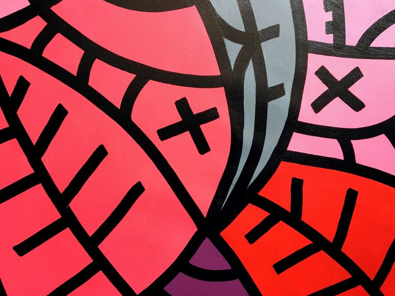 Original Abstract Nature Painting by Ottograph Amsterdam