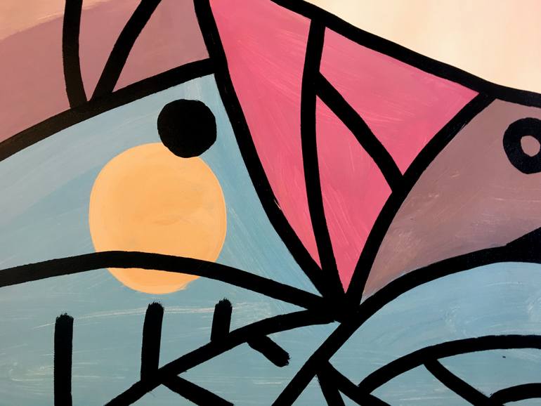 Original Abstract Dogs Painting by Ottograph Amsterdam