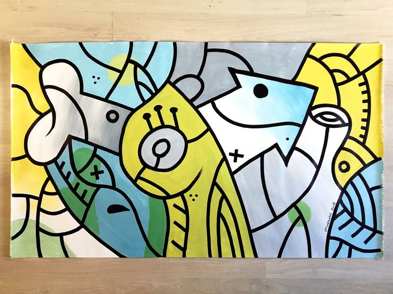 Original People Painting by ottograph amsterdam