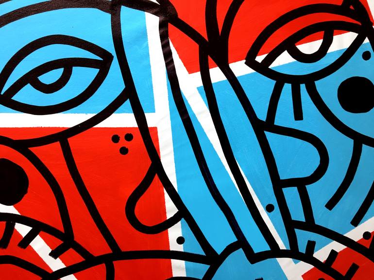 Original Pop Art Abstract Painting by ottograph amsterdam