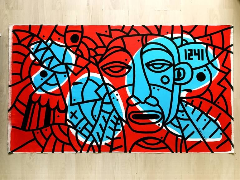 Original Pop Art People Painting by ottograph amsterdam