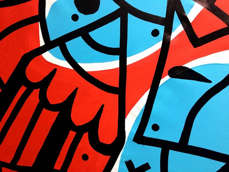 Original Pop Art People Painting by ottograph amsterdam