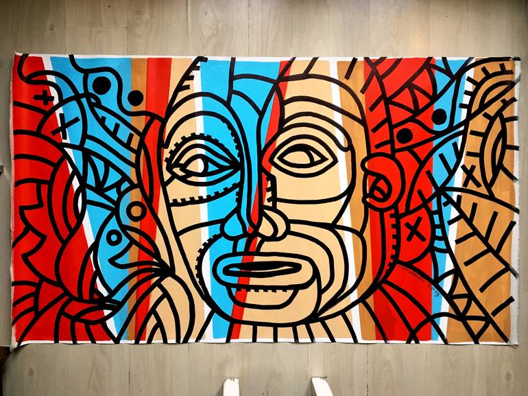 Original Pop Art People Painting by ottograph amsterdam