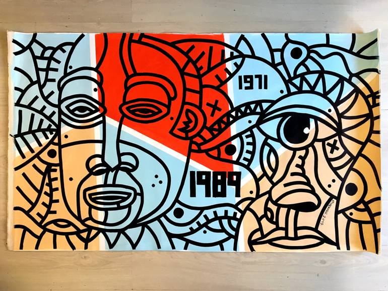 Original Pop Art People Painting by ottograph amsterdam